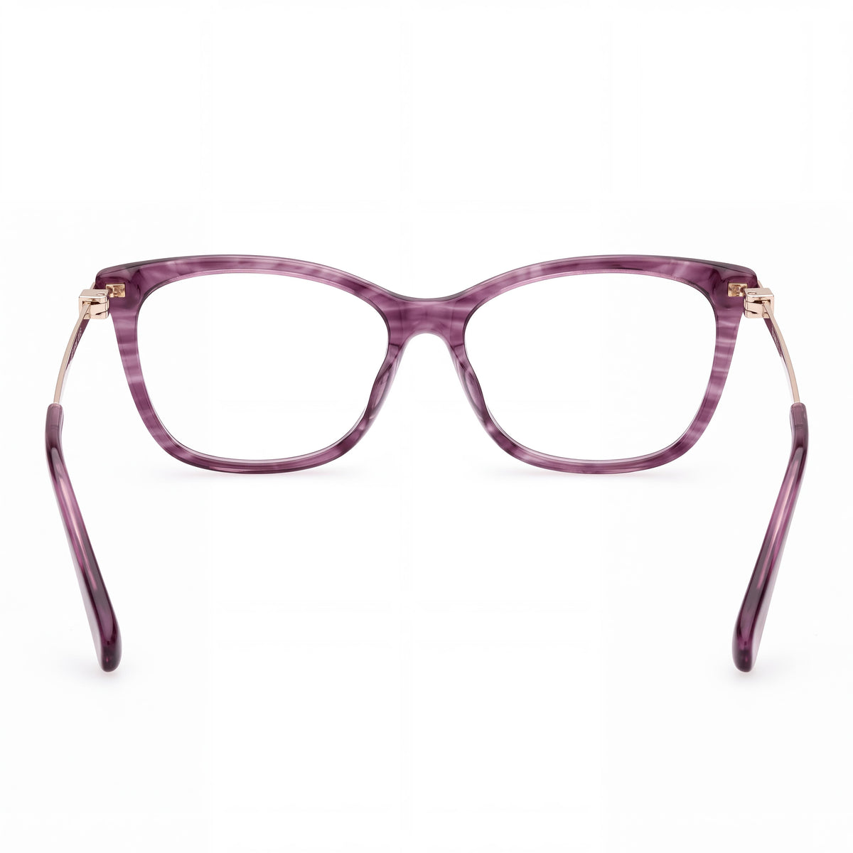 Gafas graduadas rectangulares MaxMara MM5070 color violeta para mujer, acetato 54mm, Photo 3