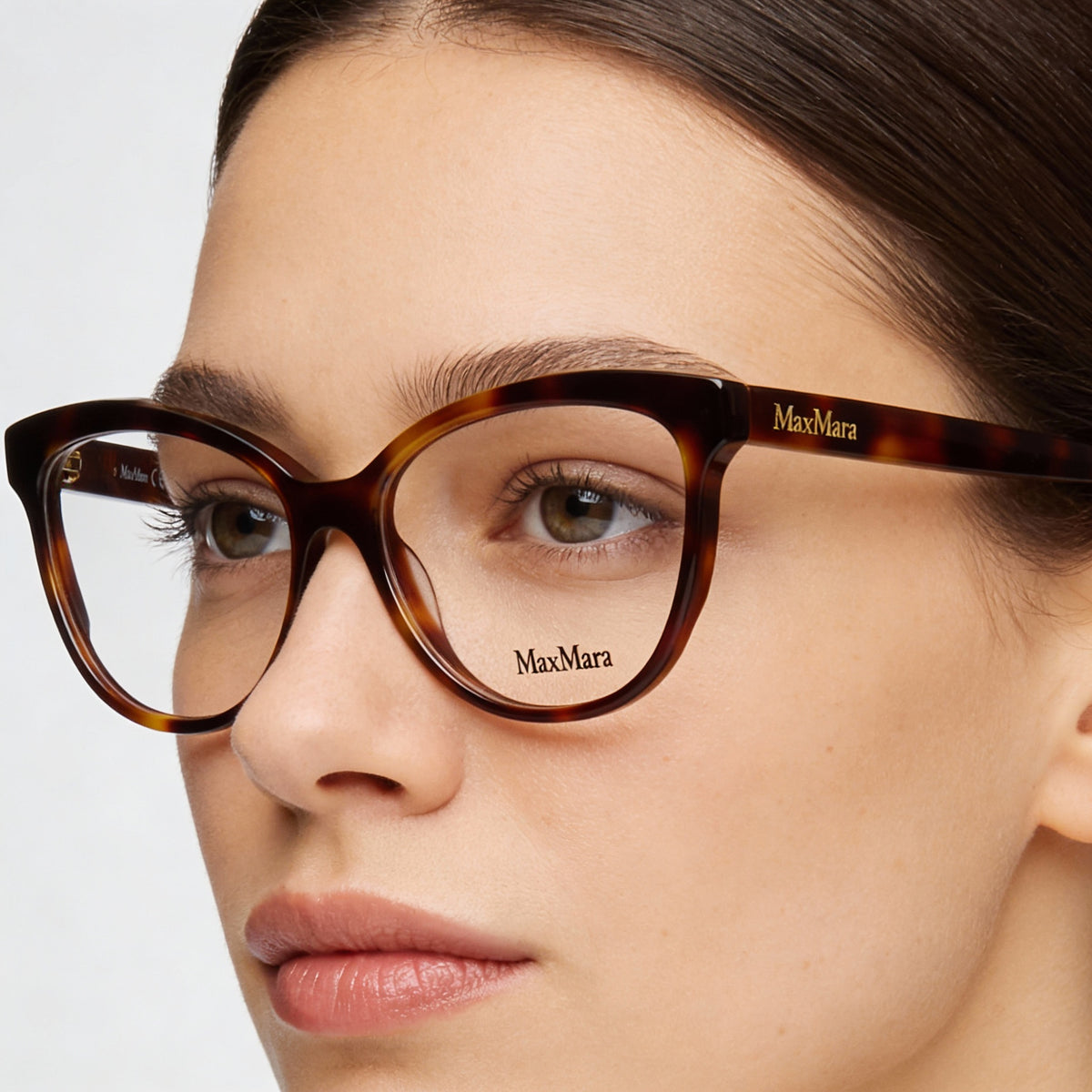 Gafas MaxMara MM5093 cuadradas color habana claro para mujer, Photo 4
