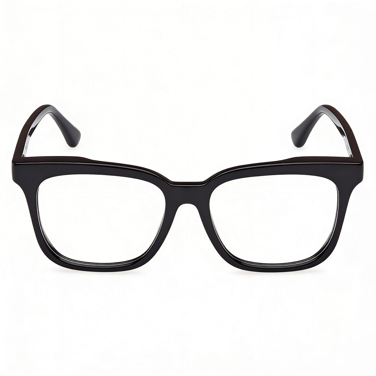 MaxMara MM5095 Shiny Black Square Eyeglasses for Women, Plastic 51mm, Photo 2
