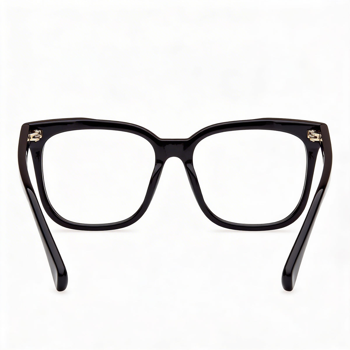 MaxMara MM5095 Shiny Black Square Eyeglasses for Women, Plastic 51mm, Photo 3