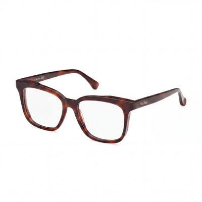 MaxMara MM5095 Havana Square Eyeglasses for Women, Plastic frame