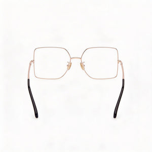 MaxMara MM5098-H Butterfly Eyeglasses Women — side view, Gold Metal temples