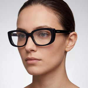 MaxMara Mm5114 Rectangle Eyeglasses for Women — interior view, demo lenses