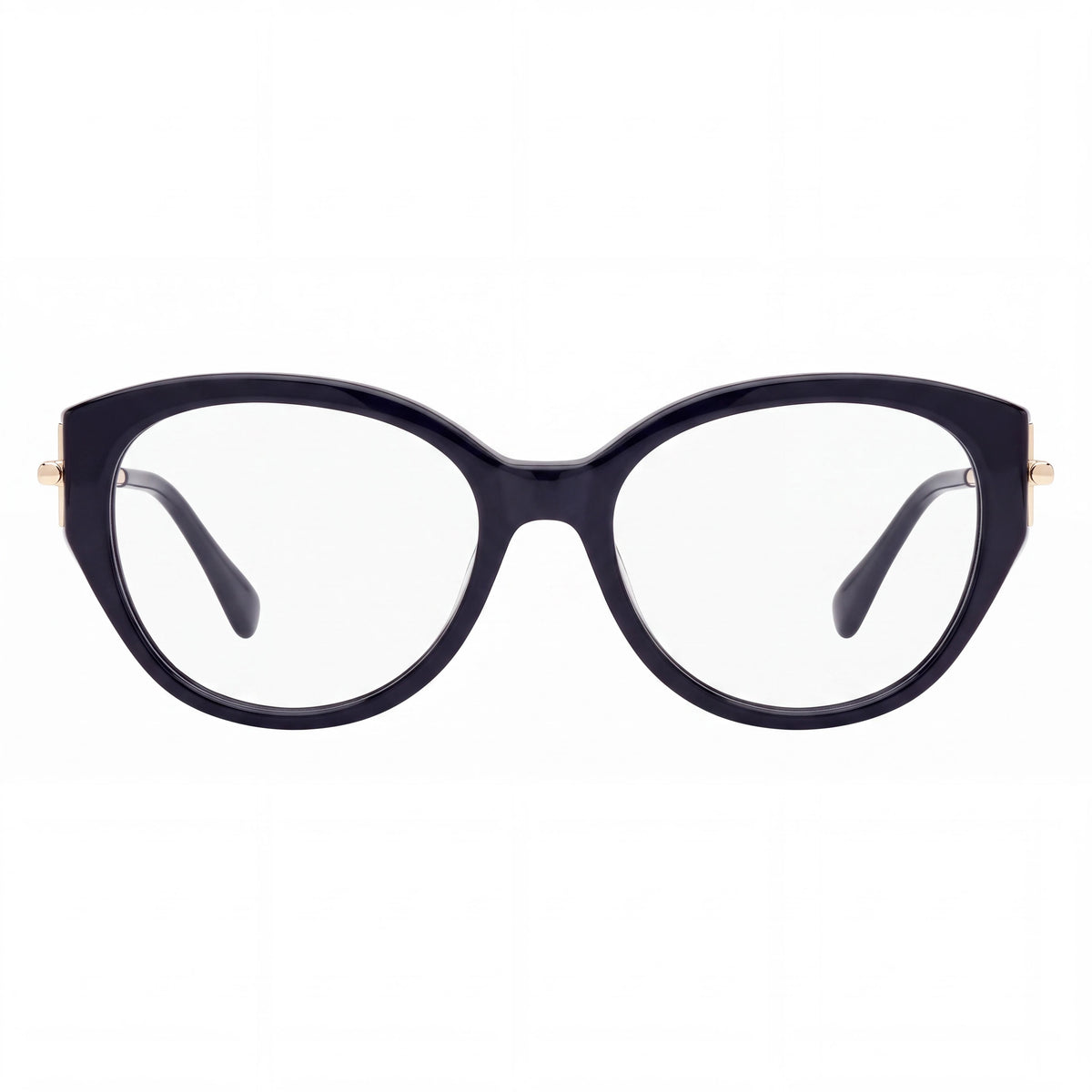 MaxMara Mm5116 Black Oval Eyeglasses for Men, Plastic 52mm, Photo 2