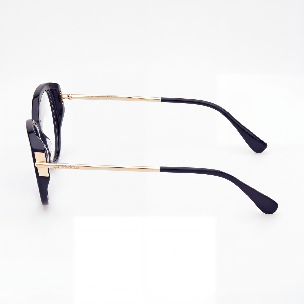 MaxMara Mm5116 Black Oval Eyeglasses for Men, Plastic 52mm, Photo 3