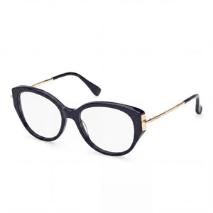 MaxMara Mm5116 Bright Pale Gold Round Sunglasses for Men, Clear lens