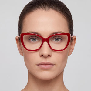 MaxMara MM5117 Cat Eye Eyeglasses for Women — interior view, Polycarbonate demo lenses