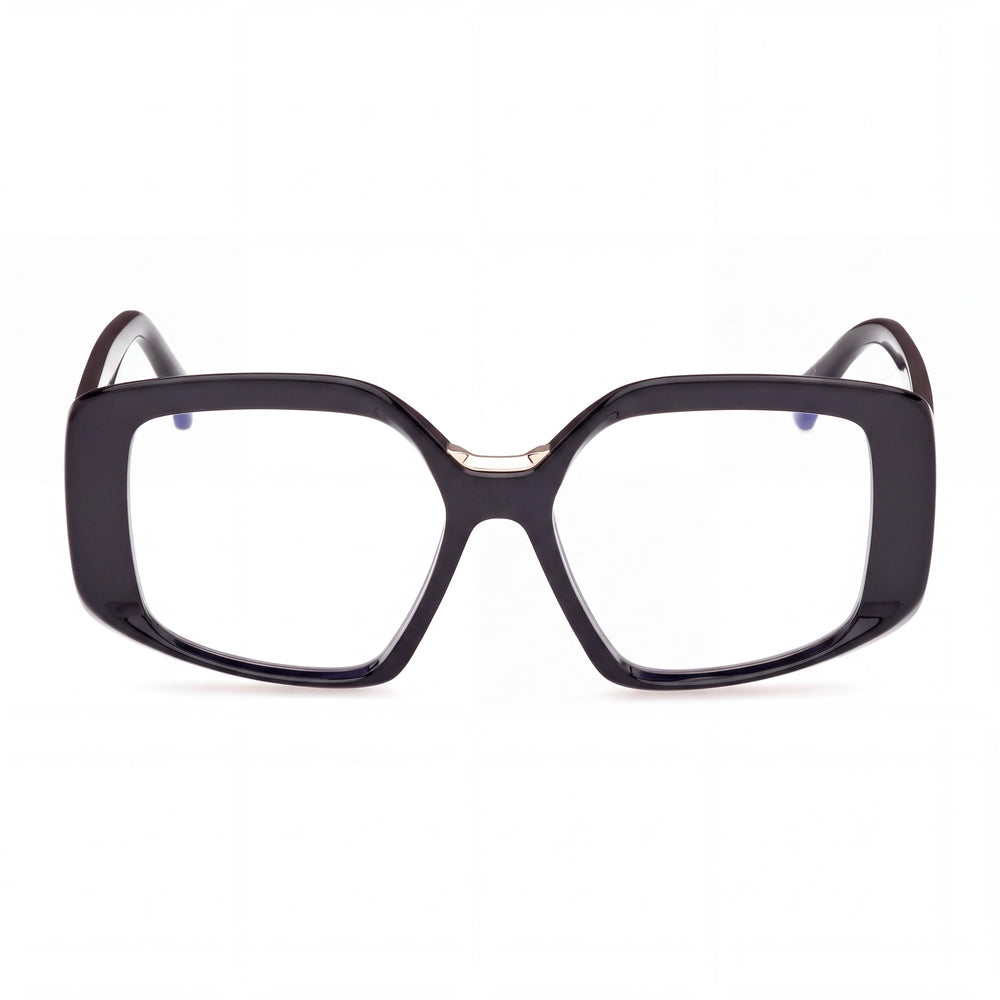 MaxMara Mm5131-b Rectangle Eyeglasses for Men — front view, Blue Filter Plastic