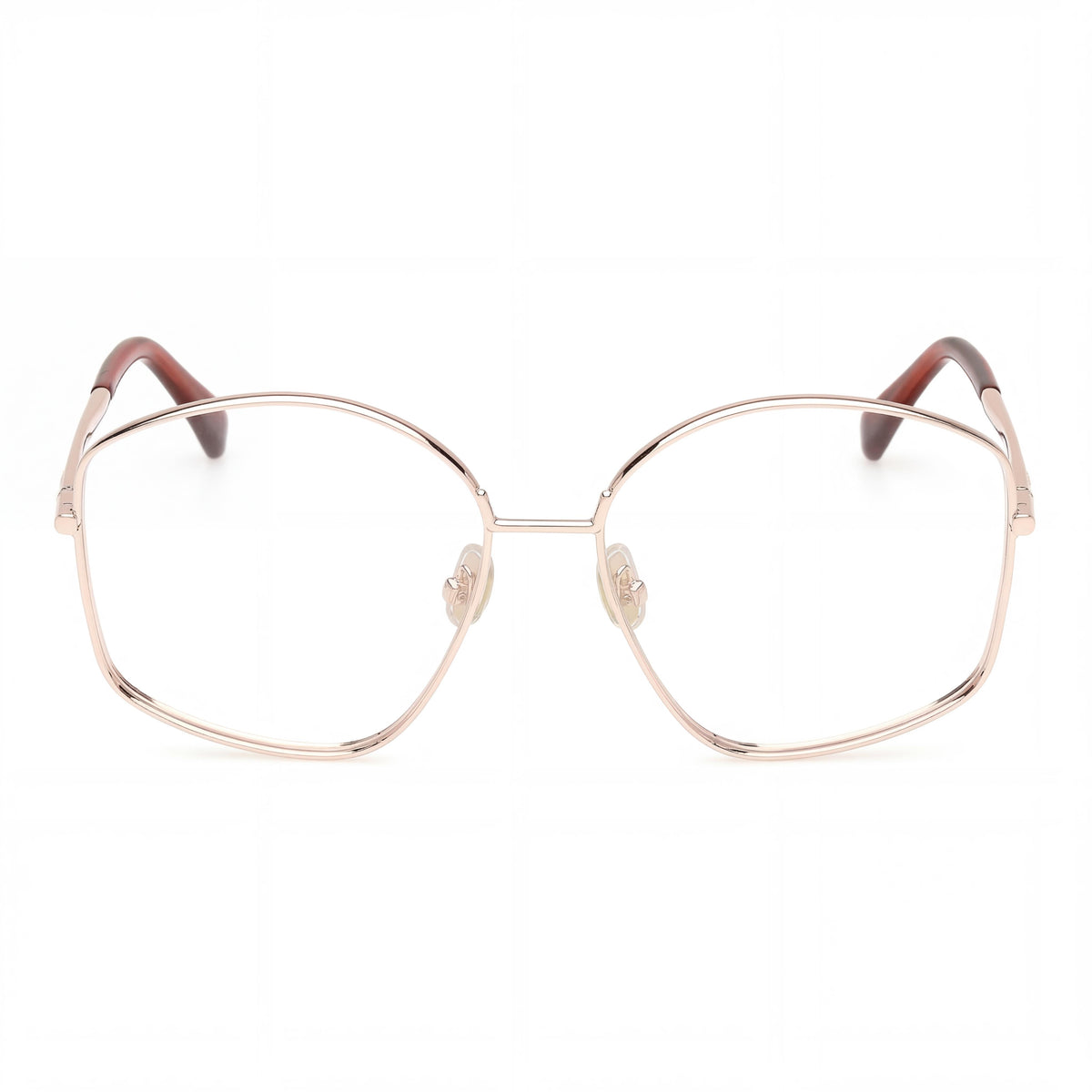 MaxMara Mm5146 Shiny Rose Gold Round Eyeglasses for Women, 56mm, Photo 2