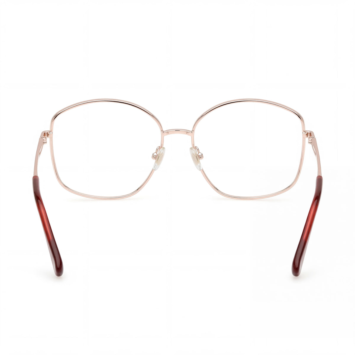 MaxMara Mm5146 Shiny Rose Gold Round Eyeglasses for Women, 56mm, Photo 4