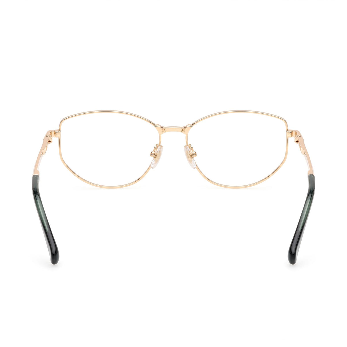 MaxMara Mm5153 Shiny Deep Gold Rectangle Eyeglasses for Women, 55mm, Photo 3