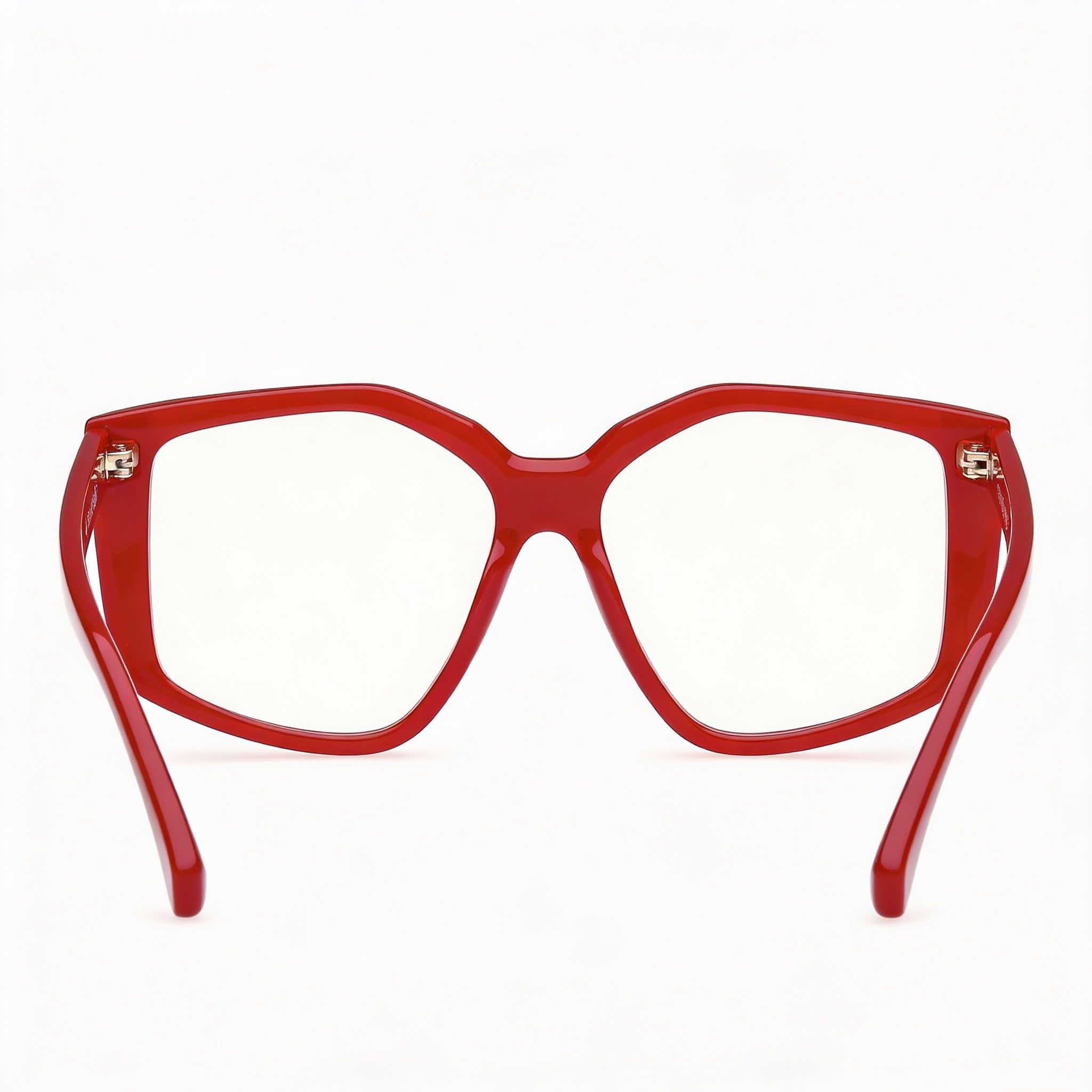 MaxMara MM5162-B Red Rectangle Eyeglasses for Women, Plastic, Photo 3