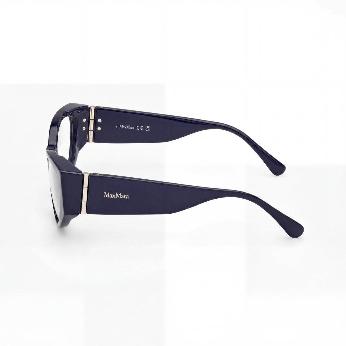 Gafas MaxMara Mm5174 con montura ojo de gato azul brillante para mujer, 55 mm, Photo 2