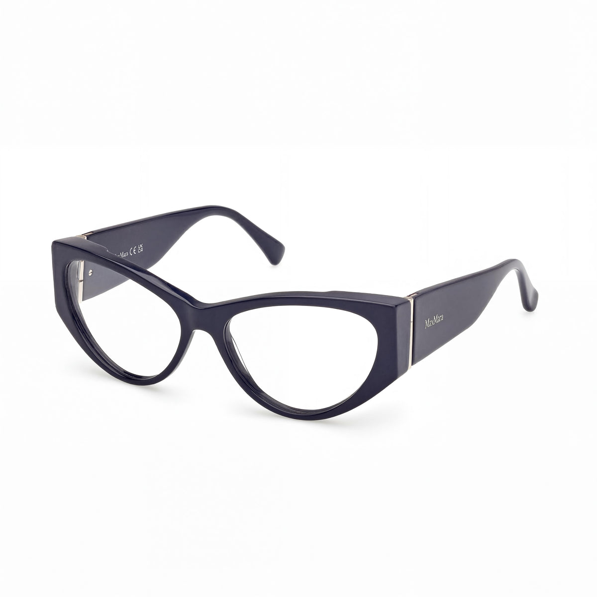 MaxMara Mm5174 Shiny Blue Rectangle Eyeglasses for Women, 55mm, Photo 1