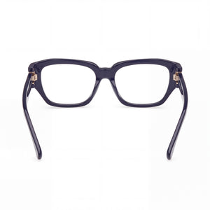 MaxMara Mm5182 Rectangle Eyeglasses Women — side view, Blue Plastic temples