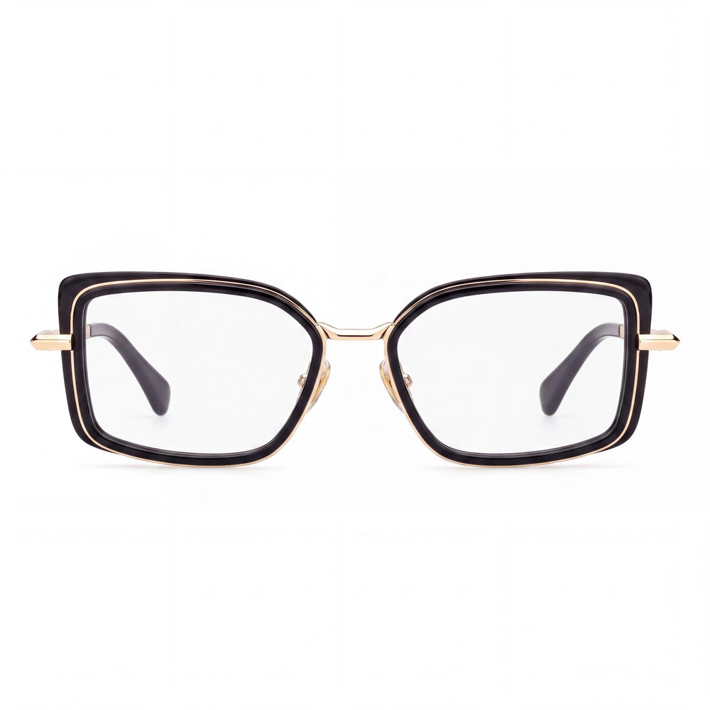 MaxMara MM5186 Rectangle Eyeglasses for Women — front view, Acetate