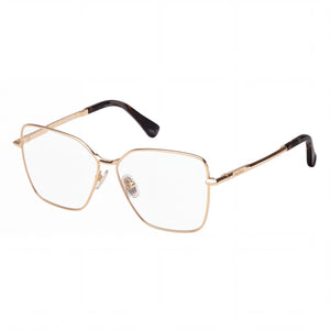 MaxMara Mm5187 Gold Butterfly Eyeglasses for Women, Metal frame