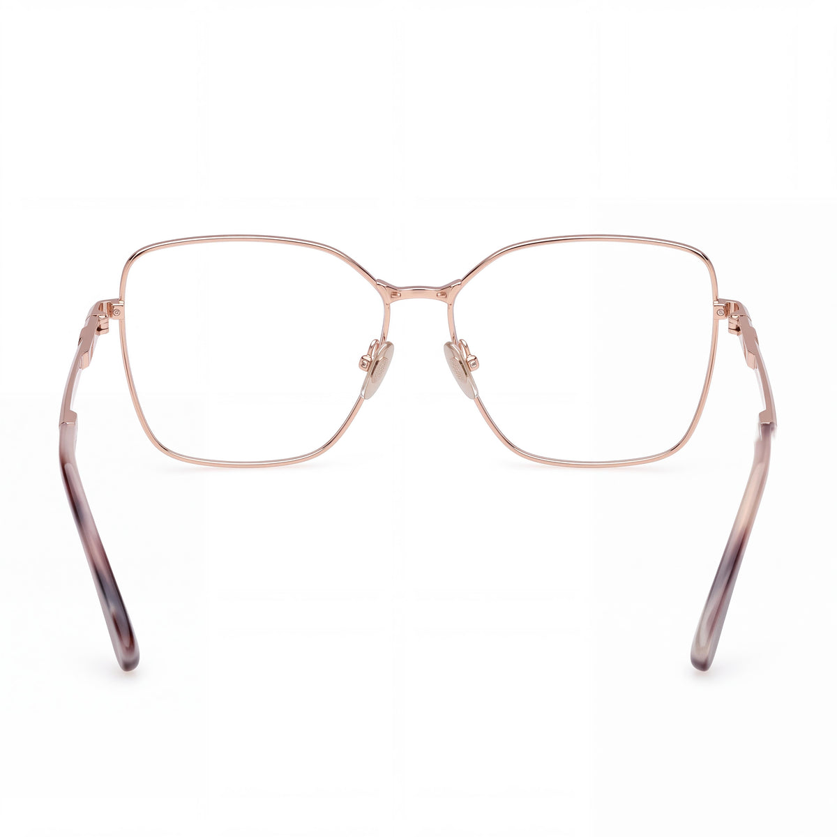 MaxMara Mm5187 Gafas Metálicas para Mujer Oro Rosa 55mm, Photo 3