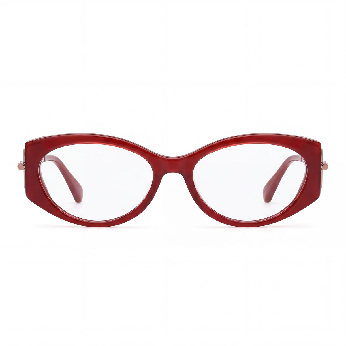 Gafas Ópticas MaxMara Mm5204 para Mujer con Montura de Plástico en Burdeos Bronce Oscuro y Cristales de Policarbonato de 52mm, Photo 2