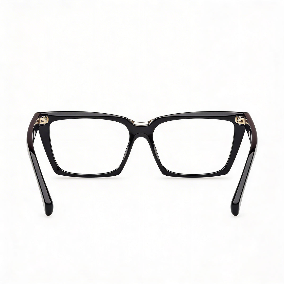 MaxMara MODERNO MM5180 Shiny Black Rectangle Eyeglasses Unisex, 53mm, Photo 3