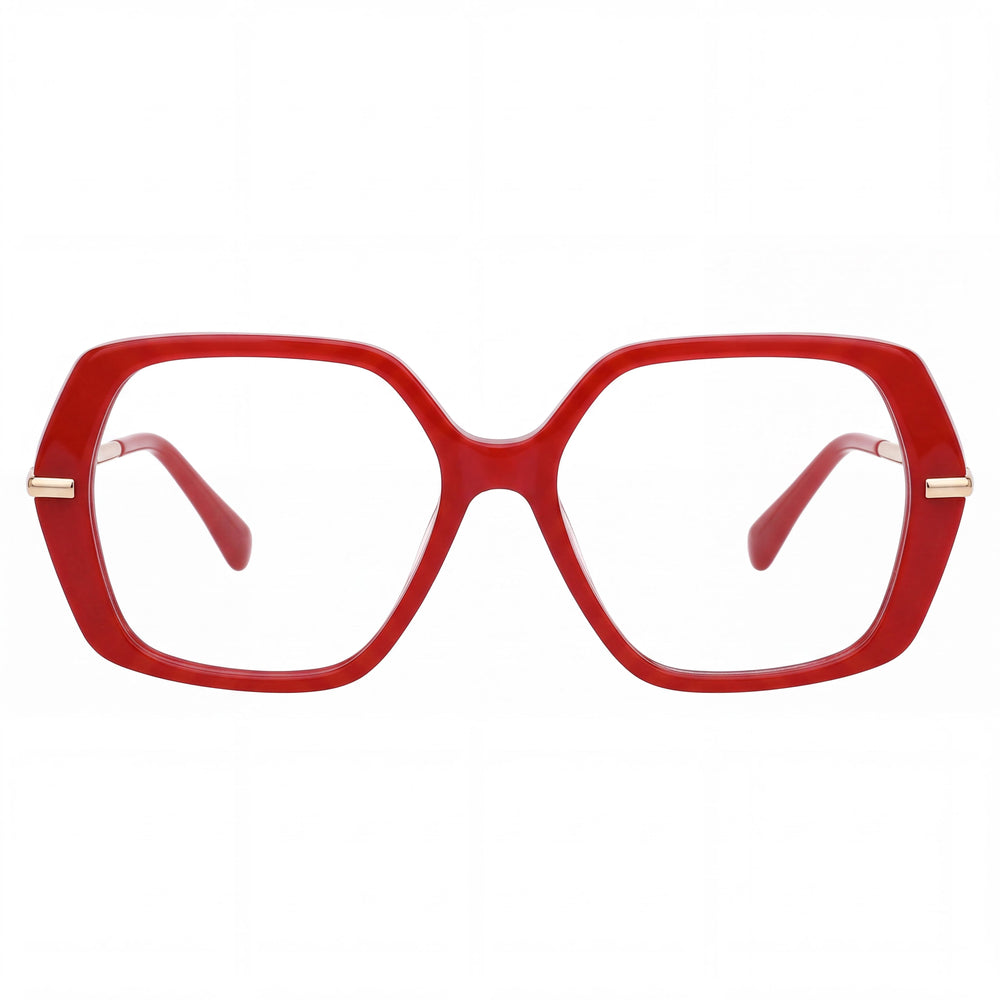 MaxMara MODERNO Rectangle Eyeglasses for Unisex — front view, Plastic