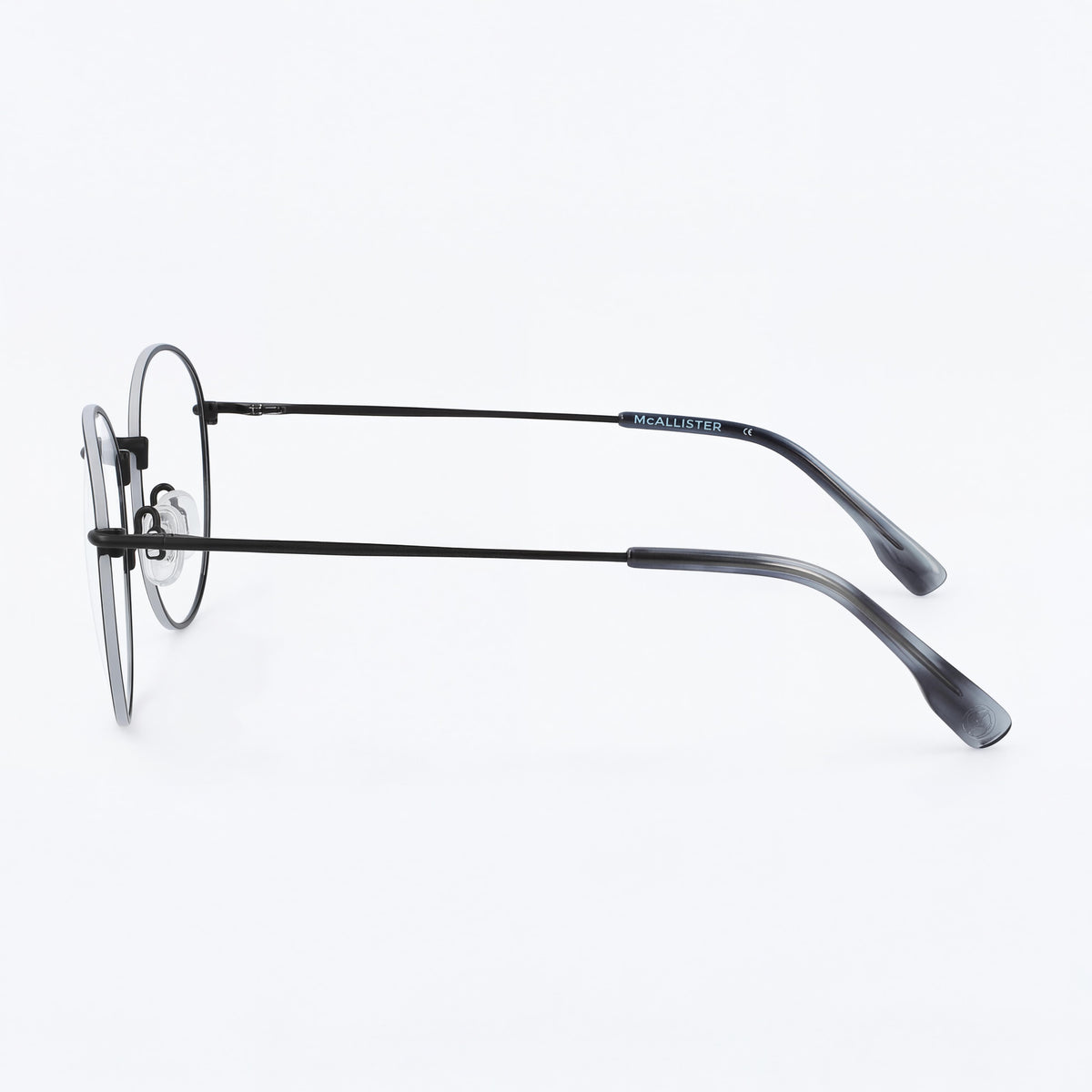 McAllister Mc4500 Black Round Eyeglasses for Men, 52mm, Photo 2