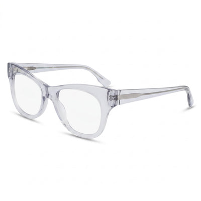 McAllister Mc4504 Grey Crystal Cat Eye Eyeglasses for Men, Metal frame