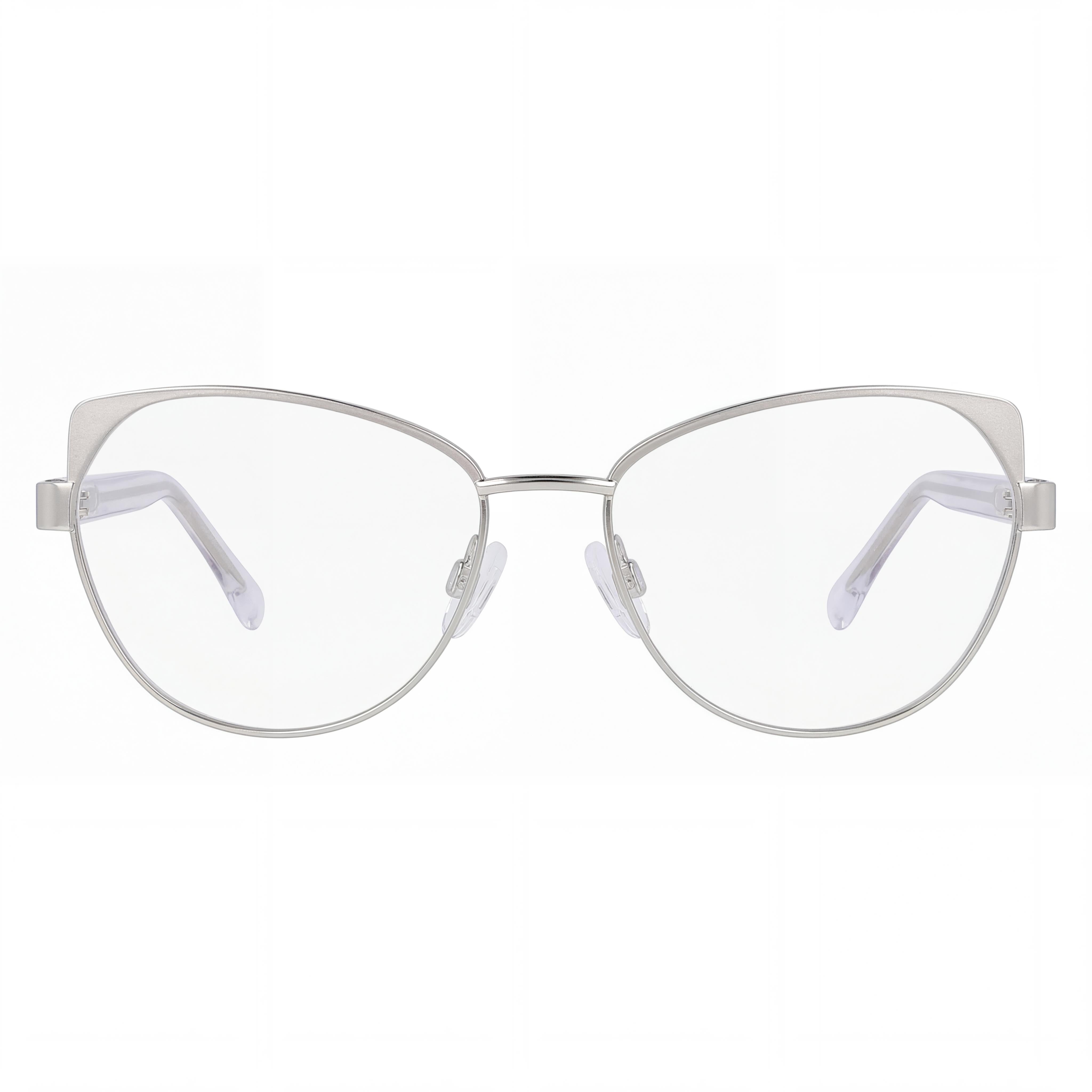 McAllister Mc4520 Silver Cat Eye Eyeglasses for Men, Metal 52mm, Photo 2