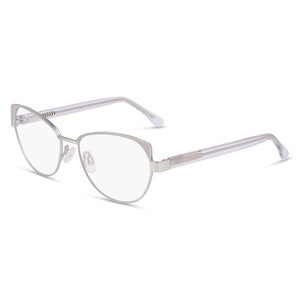 McAllister Mc4520 Silver Cat Eye Eyeglasses for Men, Metal frame
