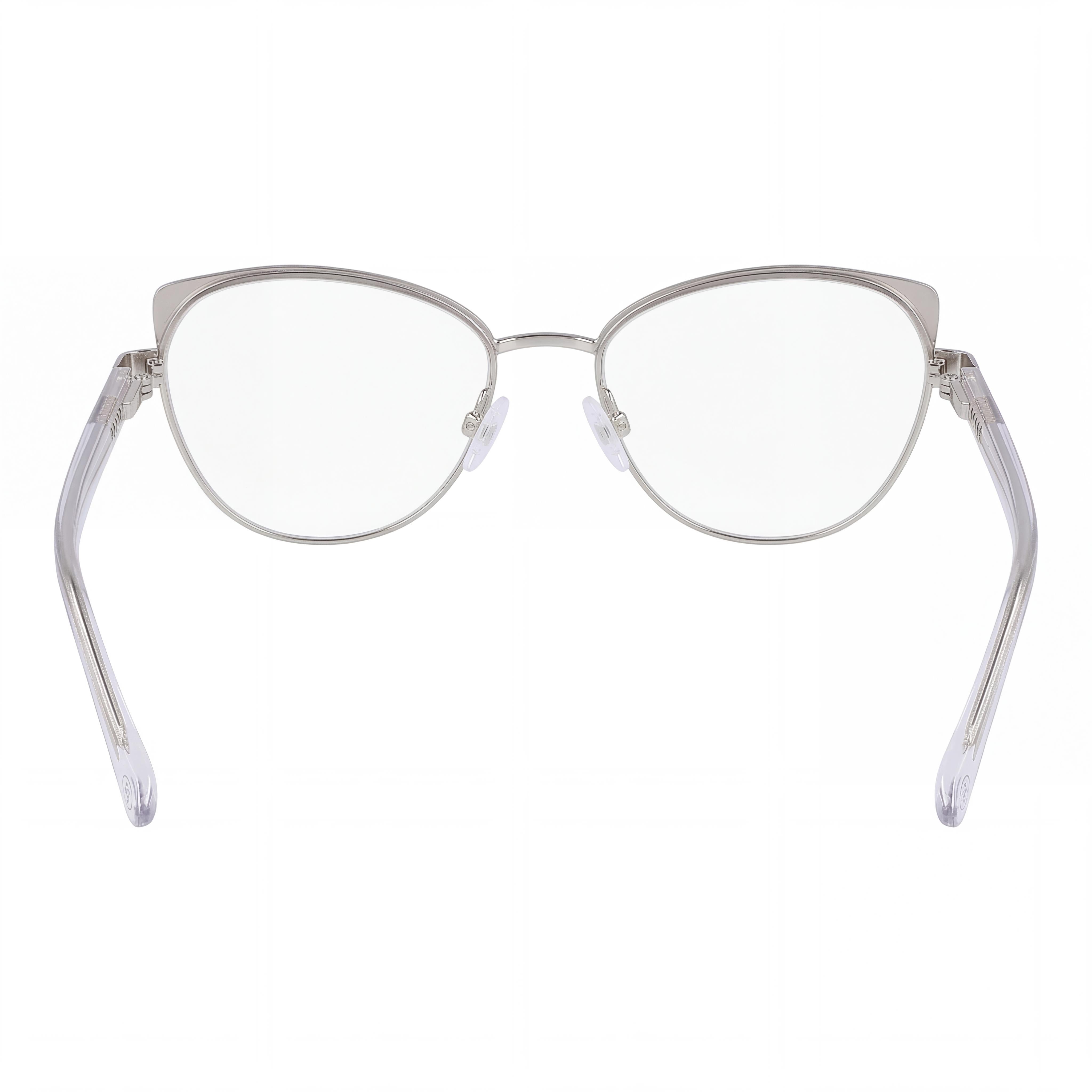 McAllister Mc4520 Silver Cat Eye Eyeglasses for Men, Metal 52mm, Photo 4