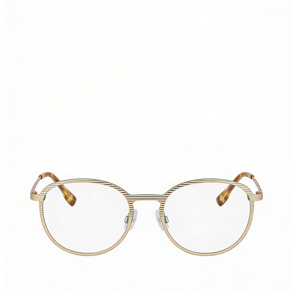 McAllister Mc4532 Round Eyeglasses for Men — front view, Metal