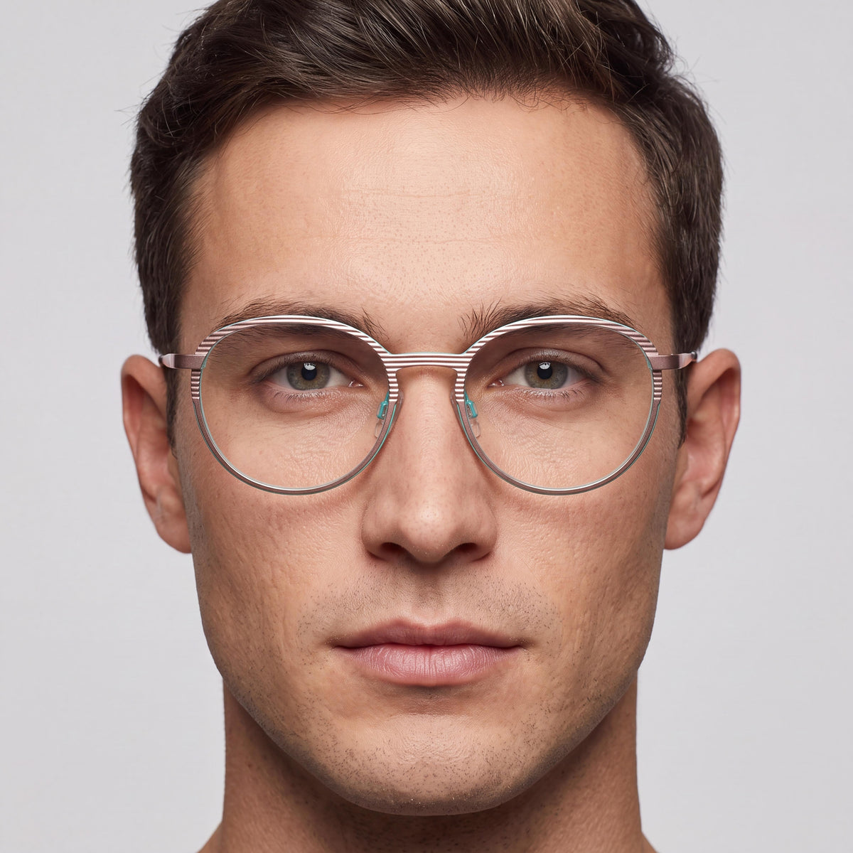 McAllister Mc4532 Rose Gold Round Eyeglasses for Men, 49mm, Photo 5