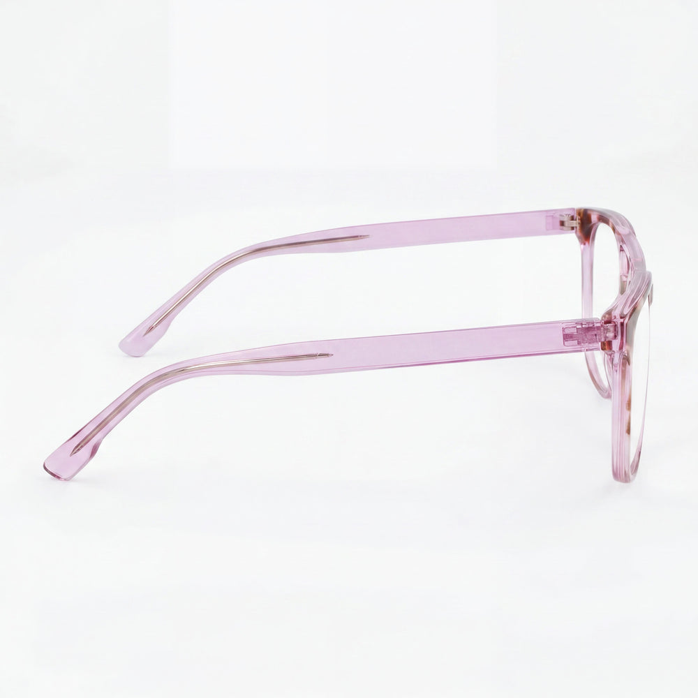 McAllister Mc4533 Aviator Eyeglasses Men — side view, Pink Metal temples