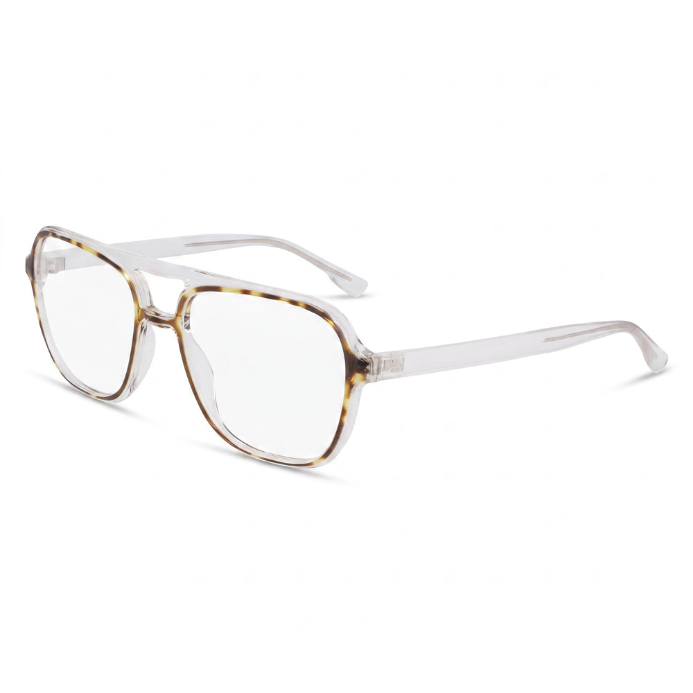 McAllister Mc4534 White Aviator Eyeglasses for Men, Metal frame