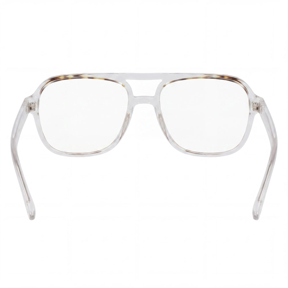 McAllister Mc4534 Aviator Eyeglasses Men — side view, White Metal temples