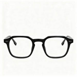 McAllister Mc4535 Square Eyeglasses Men — side view, Black Metal temples