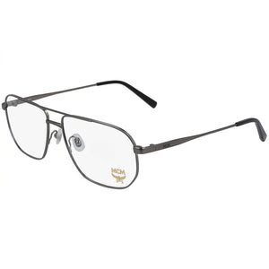 MCM MCM2137 Silver Aviator Eyeglasses for Men, Metal frame