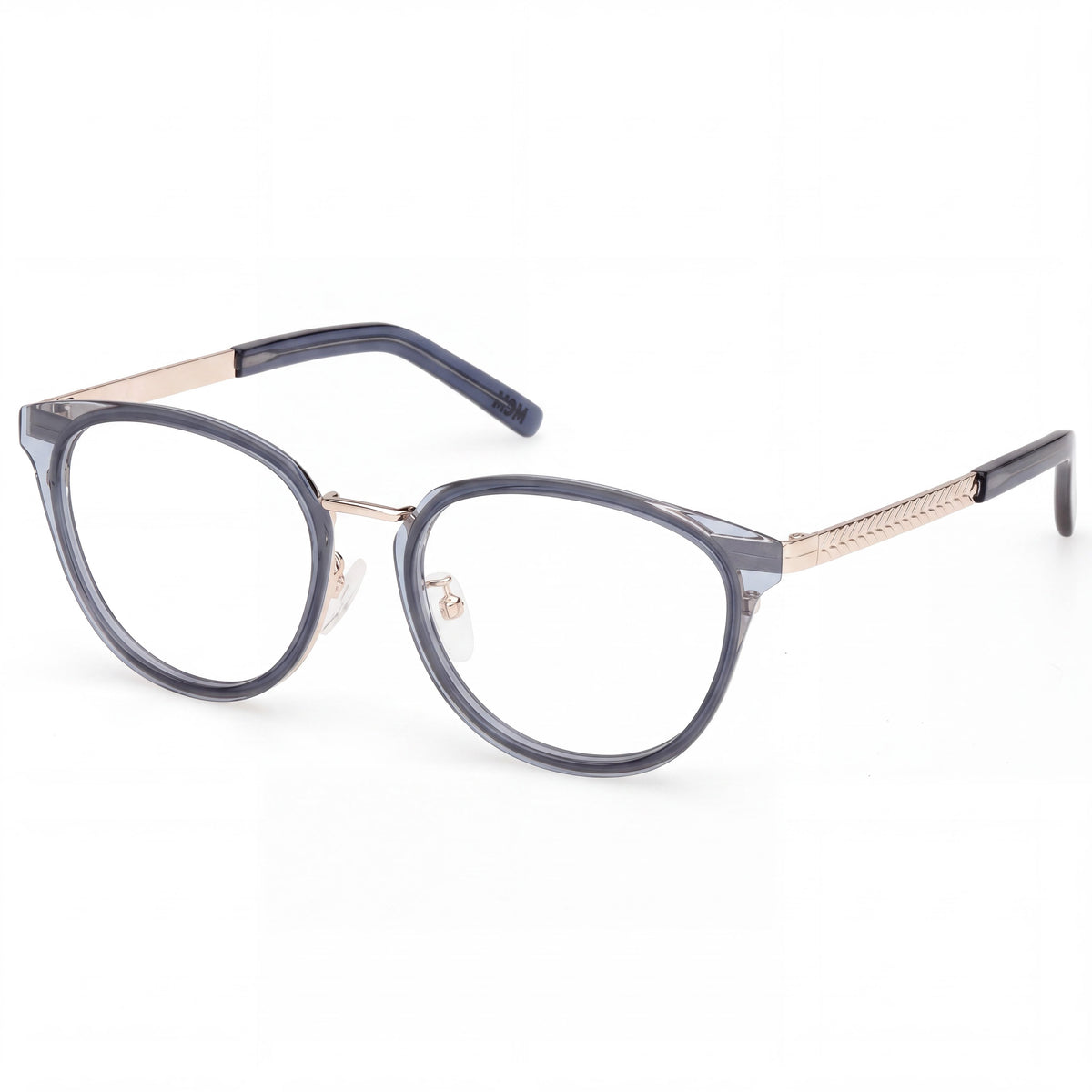 MCM Mw5020-h Shiny Blue Rectangle Eyeglasses for Women, Photo 1
