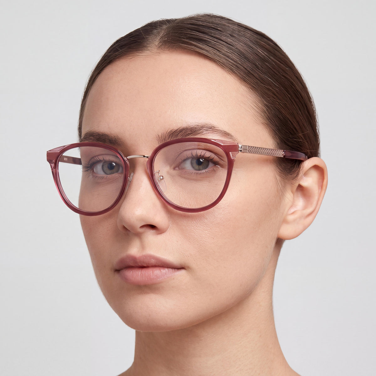 MCM Mw5020-h Shiny Bordeaux Rectangle Eyeglasses for Women, Photo 4