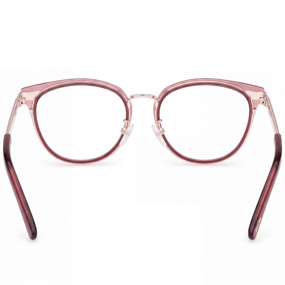 MCM Mw5020-h Rectangle Eyeglasses Women — side view, Red temples