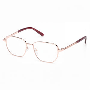 MCM MW5021-H Shiny Rose Gold Round Eyeglasses Unisex, Metal frame