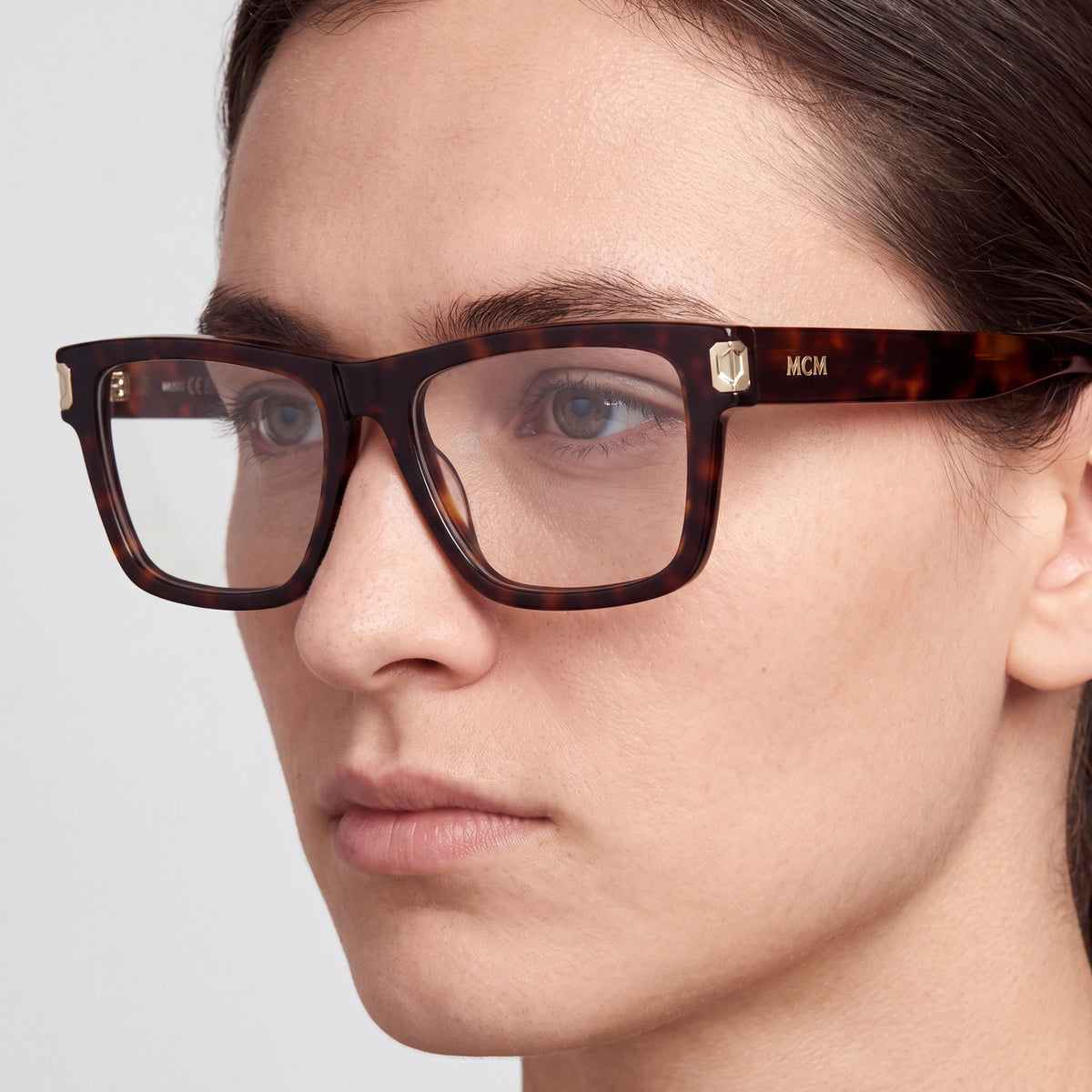 Gafas rectangulares unisex MCM Mw5026 Dark Havana, Photo 4