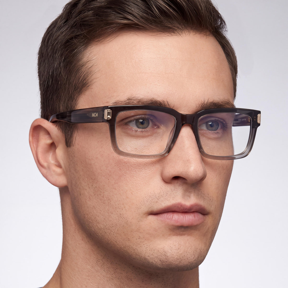 MCM Mw5027 Dark Brown Rectangle Eyeglasses for Men, Photo 4