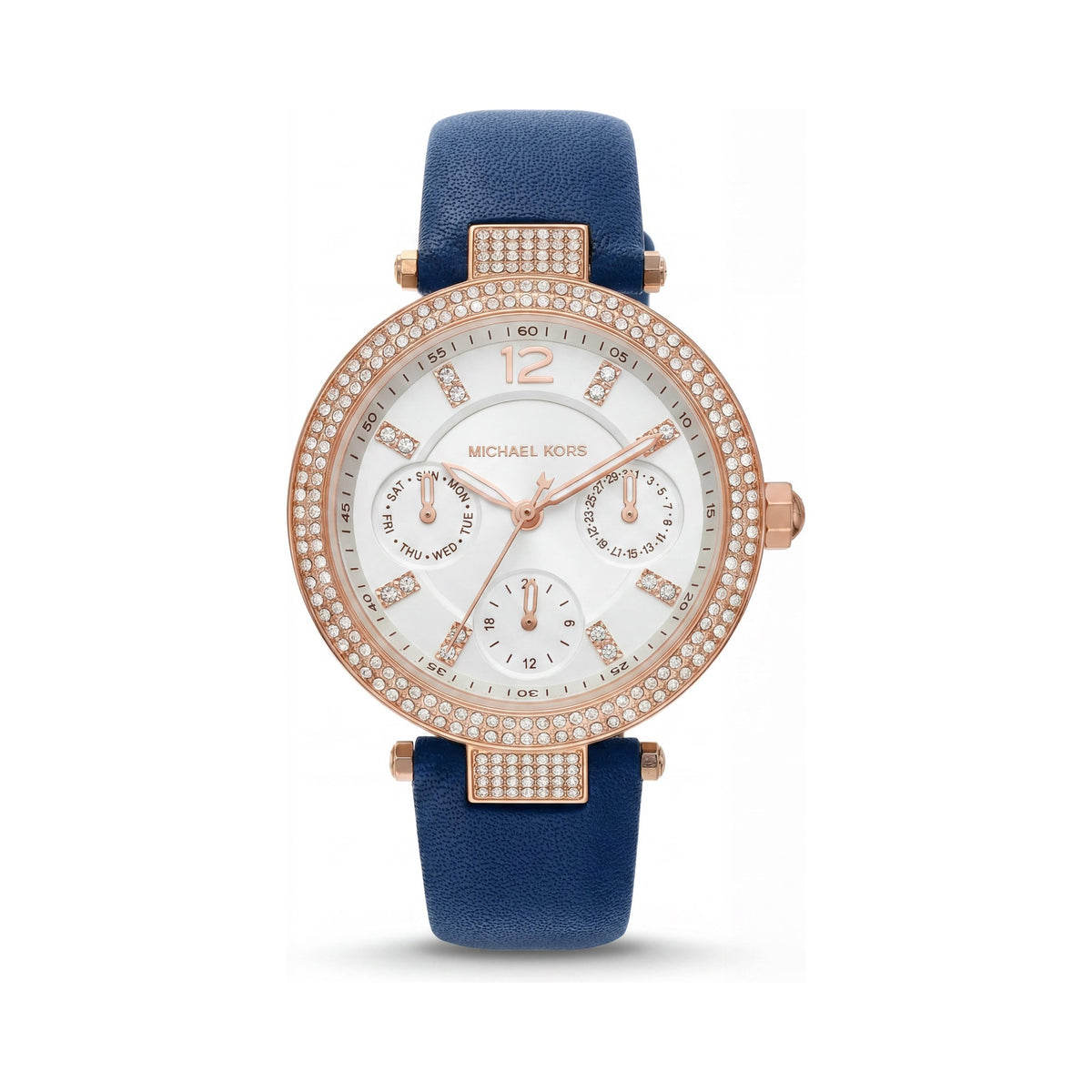 Michael Kors Women's Stainless Steel Watch, Blue Dial 33mm, Photo 1