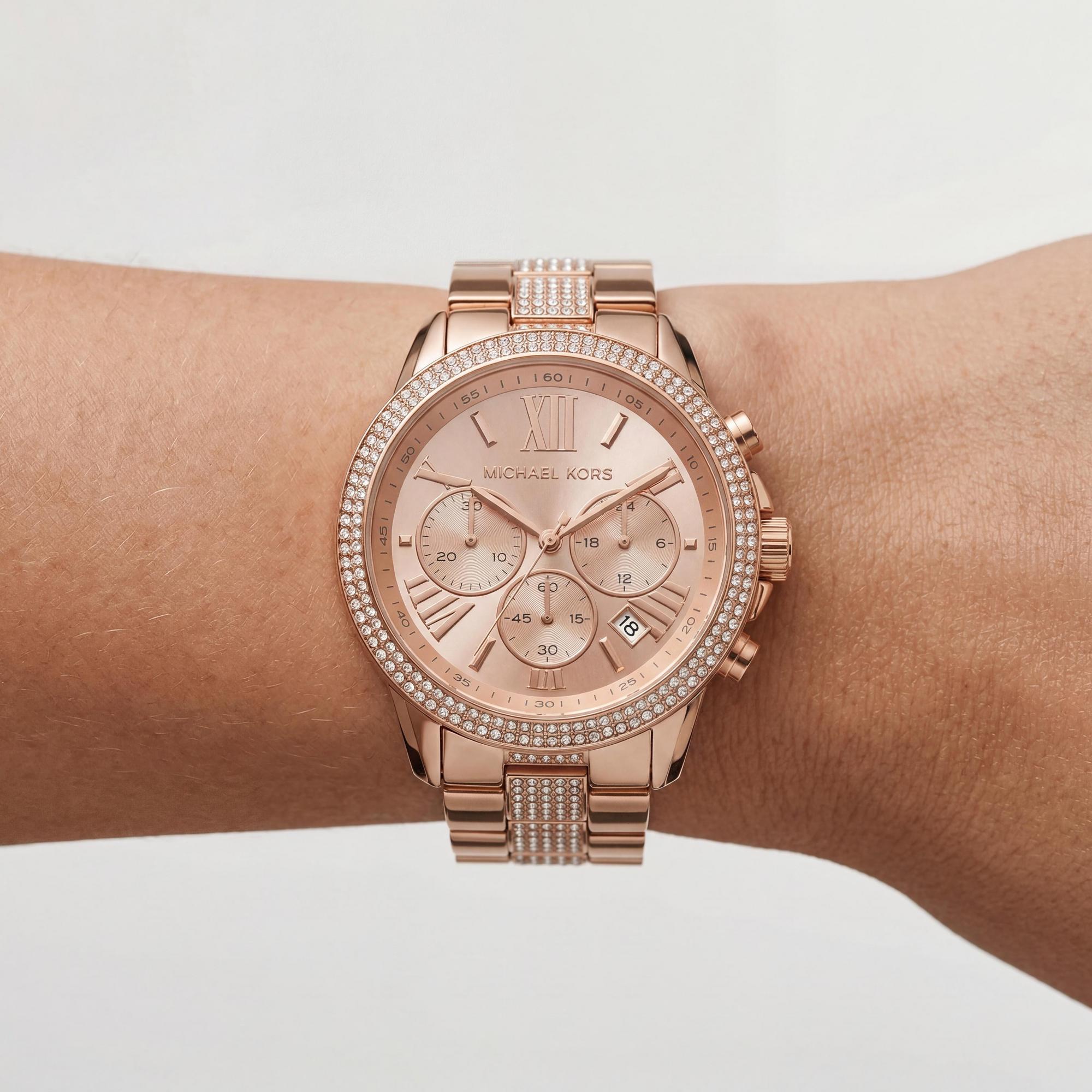 Reloj cronógrafo Michael Kors Brynn para mujer, oro rosa 40 mm, Photo 3