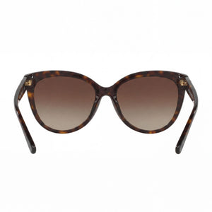Michael Kors Cat Eye Eyeglasses Women — side view, Havana Plastic temples