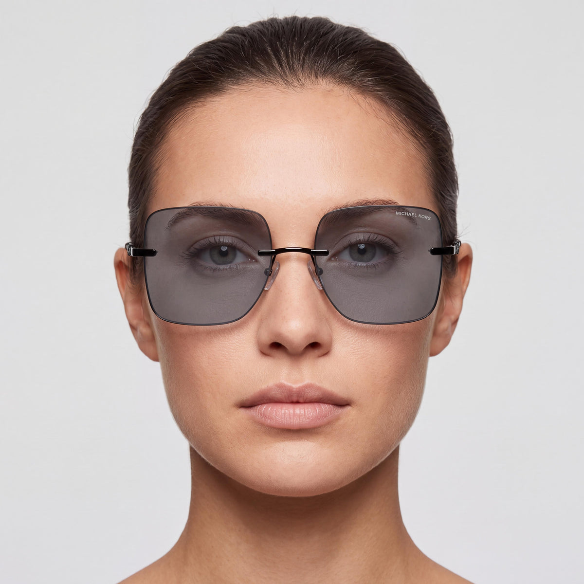 Michael Kors Mk1150 Québec Brown Square Sunglasses for Women, 55mm, Photo 4