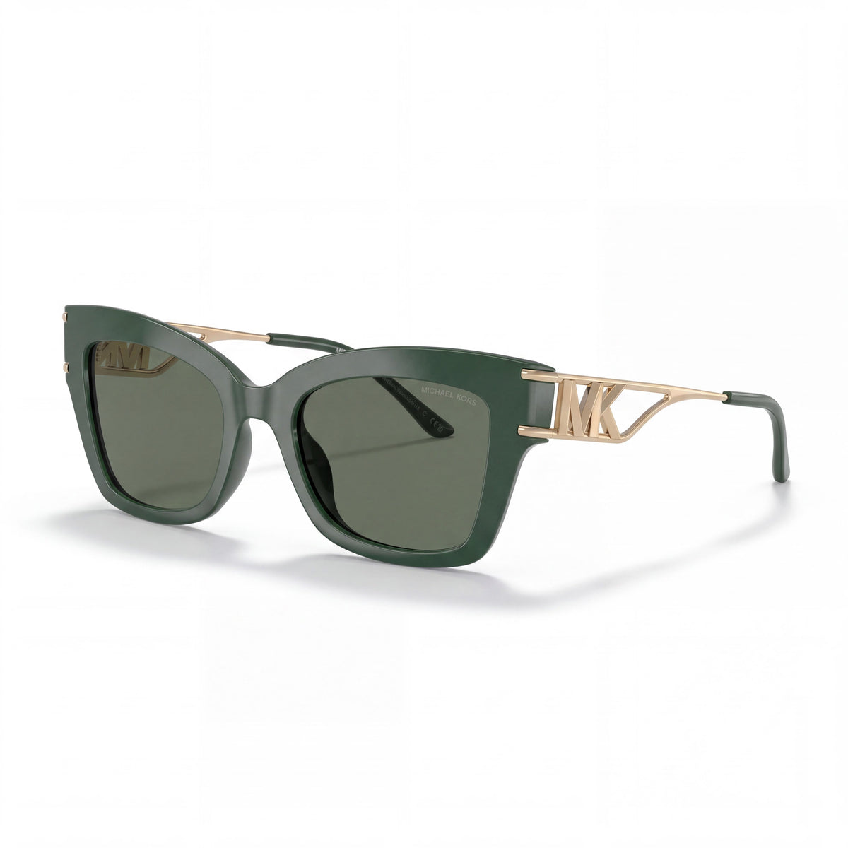 Michael Kors MK2237U Green Solid Rectangle Sunglasses for Women, 52mm, Photo 1