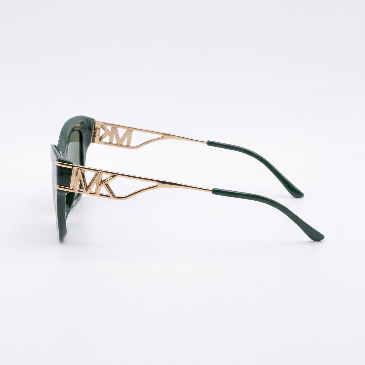 Michael Kors MK2237U Green Solid Rectangle Sunglasses for Women, 52mm, Photo 3