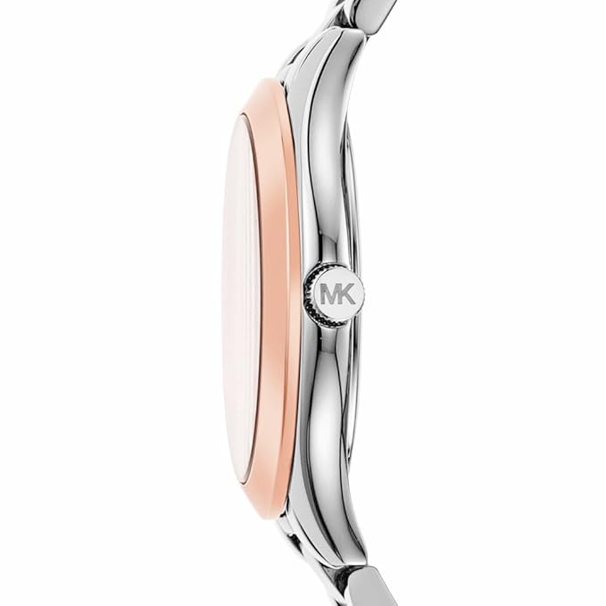 Michael Kors MK3514 Women's Silver Pink Gold Watch, 34mm, Photo 3